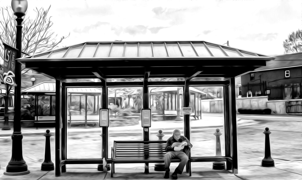 Scene at the bus stop 32