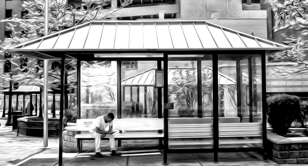 Scene at the bus stop 33